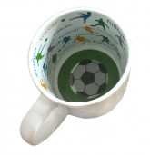 Кружка принт футбольный мяч